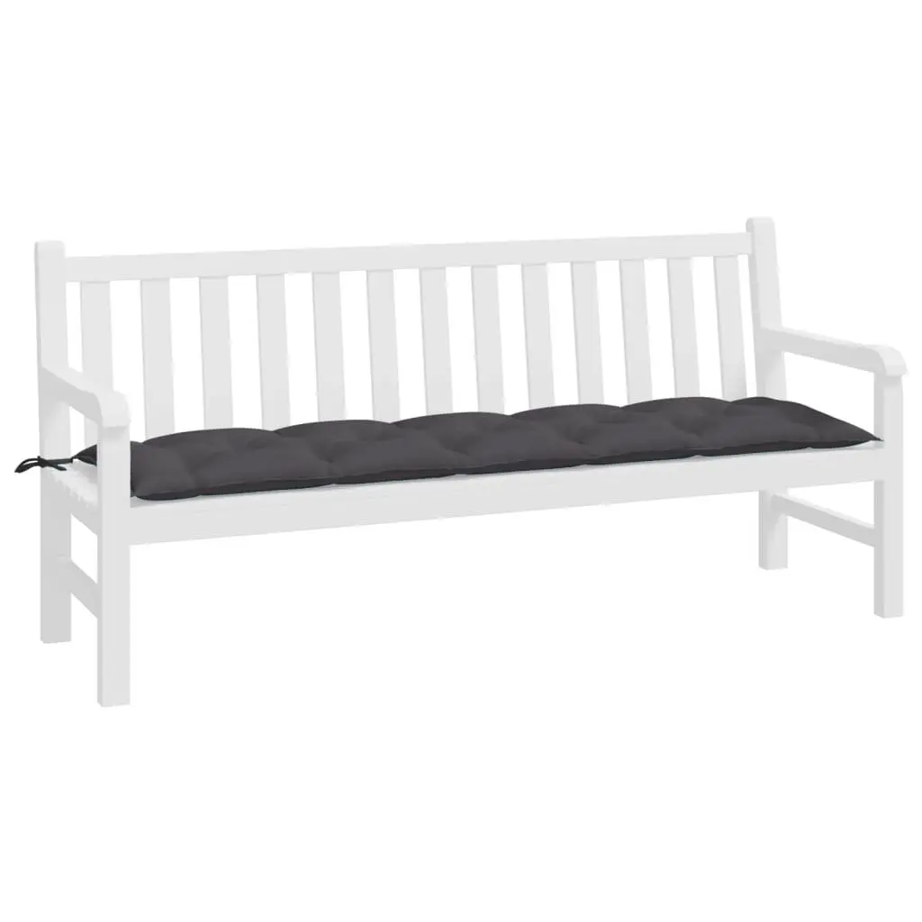 Garden Bench Cushion Anthracite 180x50x7cm Outdoor Patio Seat Pad