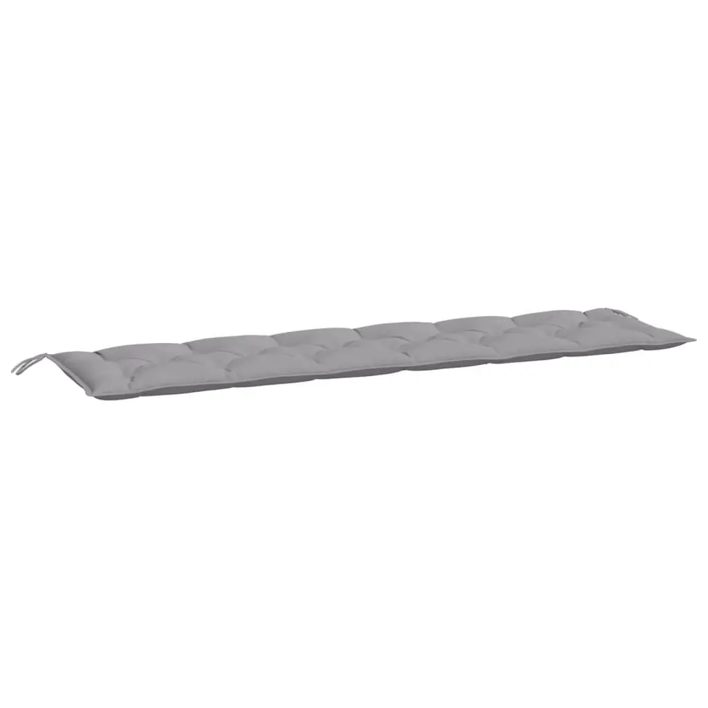Garden Bench Cushion Grey 200x50x7cm Outdoor Patio Seating Pad Water-Resistant