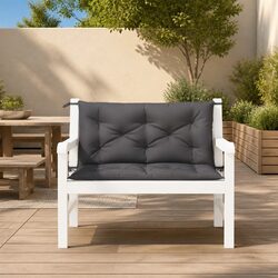 Garden Bench Cushions - Dimensions: 100x50x7 cm, 2 Pack