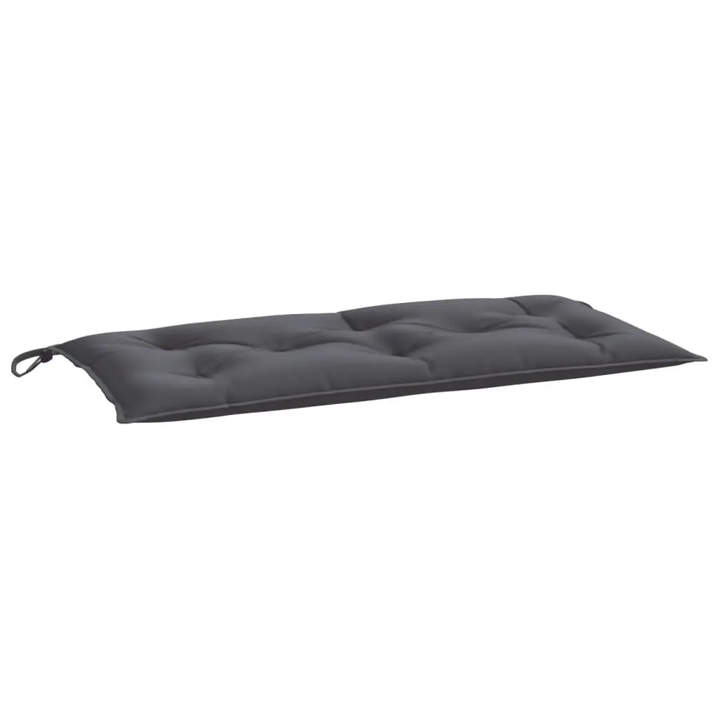 Garden Bench Cushions 2 Pack Outdoor Seat Pad Anthracite Water-Resistant Oxford