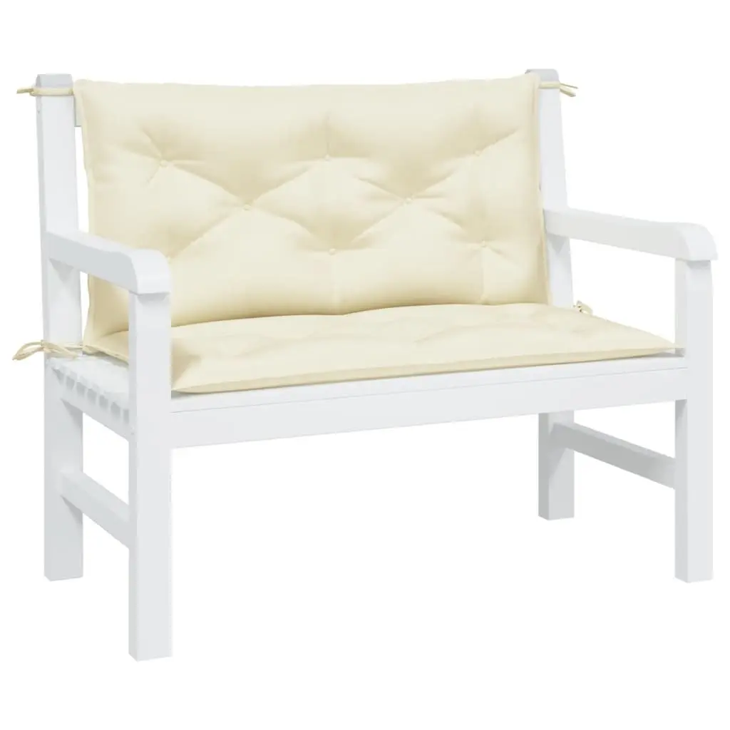 Garden Bench Cushions 2pcs 100x50x7cm Outdoor Patio Seating Pad Water-Resistant