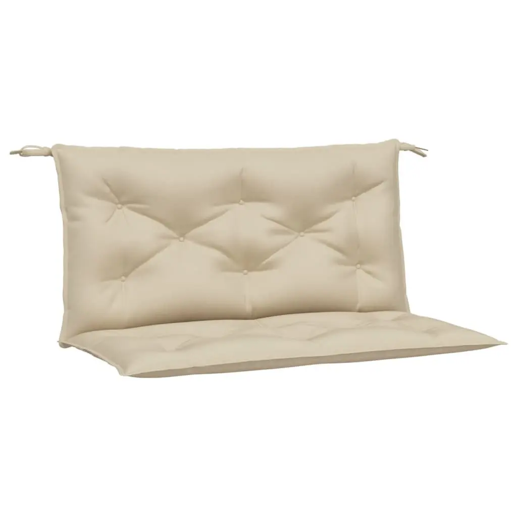 Garden Bench Cushions 2 Pcs Outdoor Patio Seating Pad Oxford Fabric Beige