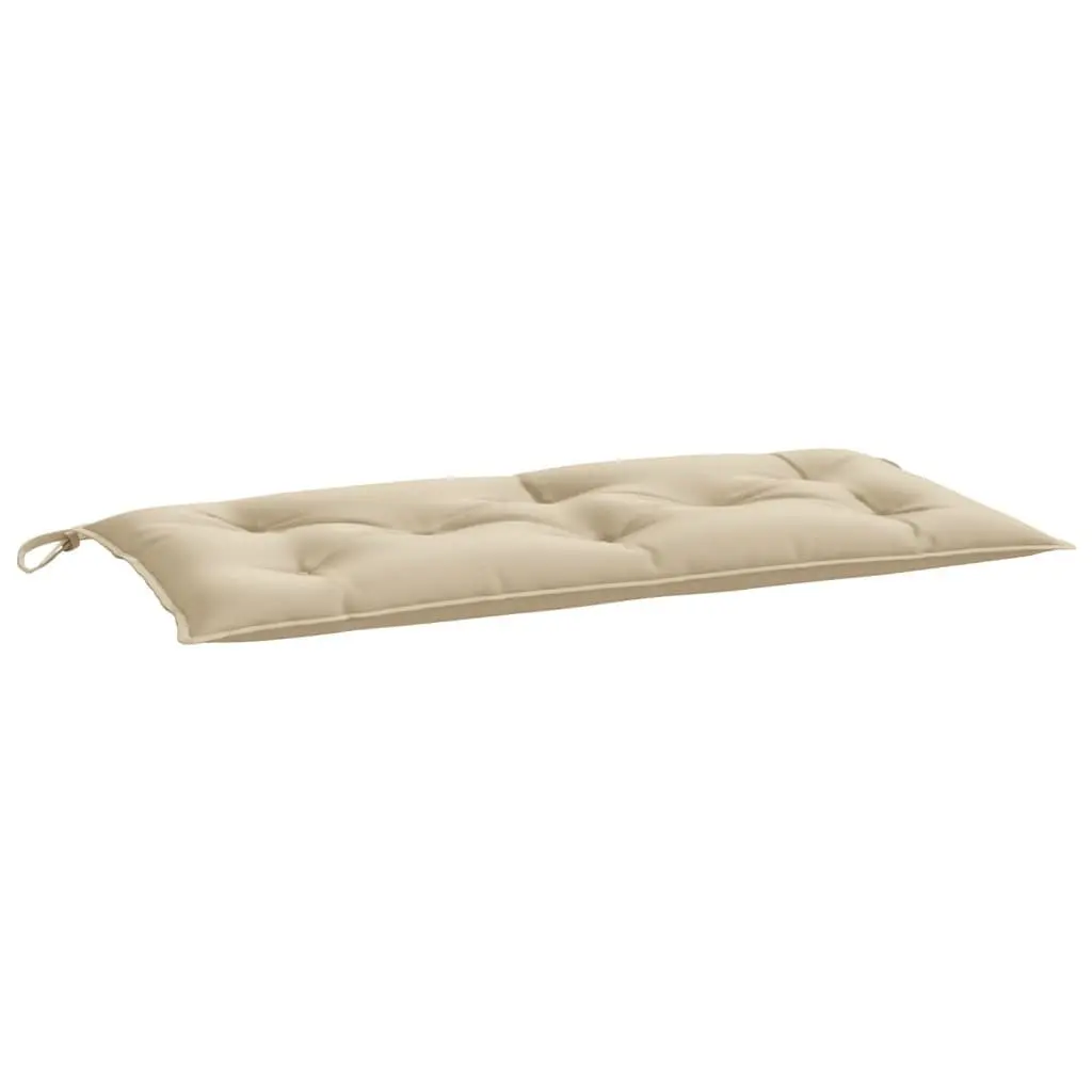 Garden Bench Cushions 2 Pcs Outdoor Patio Seating Pad Oxford Fabric Beige