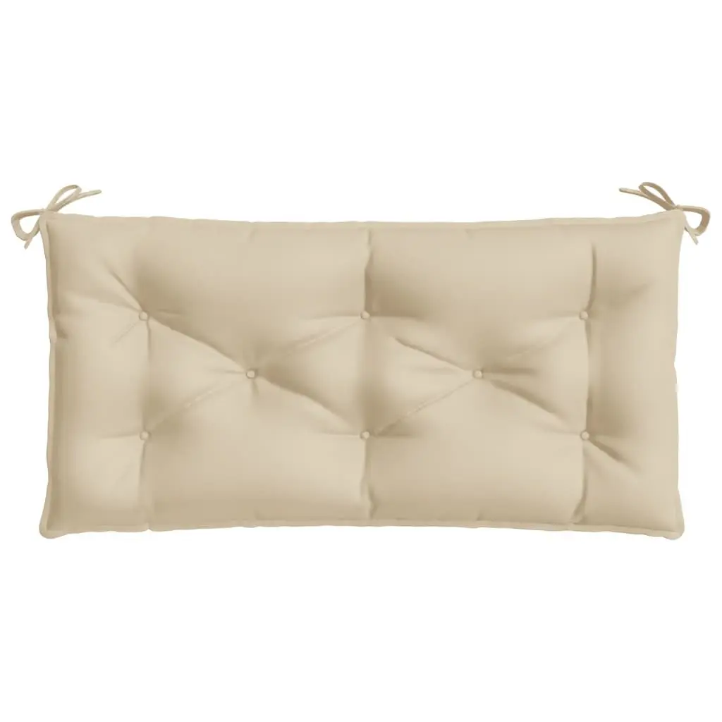 Garden Bench Cushions 2 Pcs Outdoor Patio Seating Pad Oxford Fabric Beige