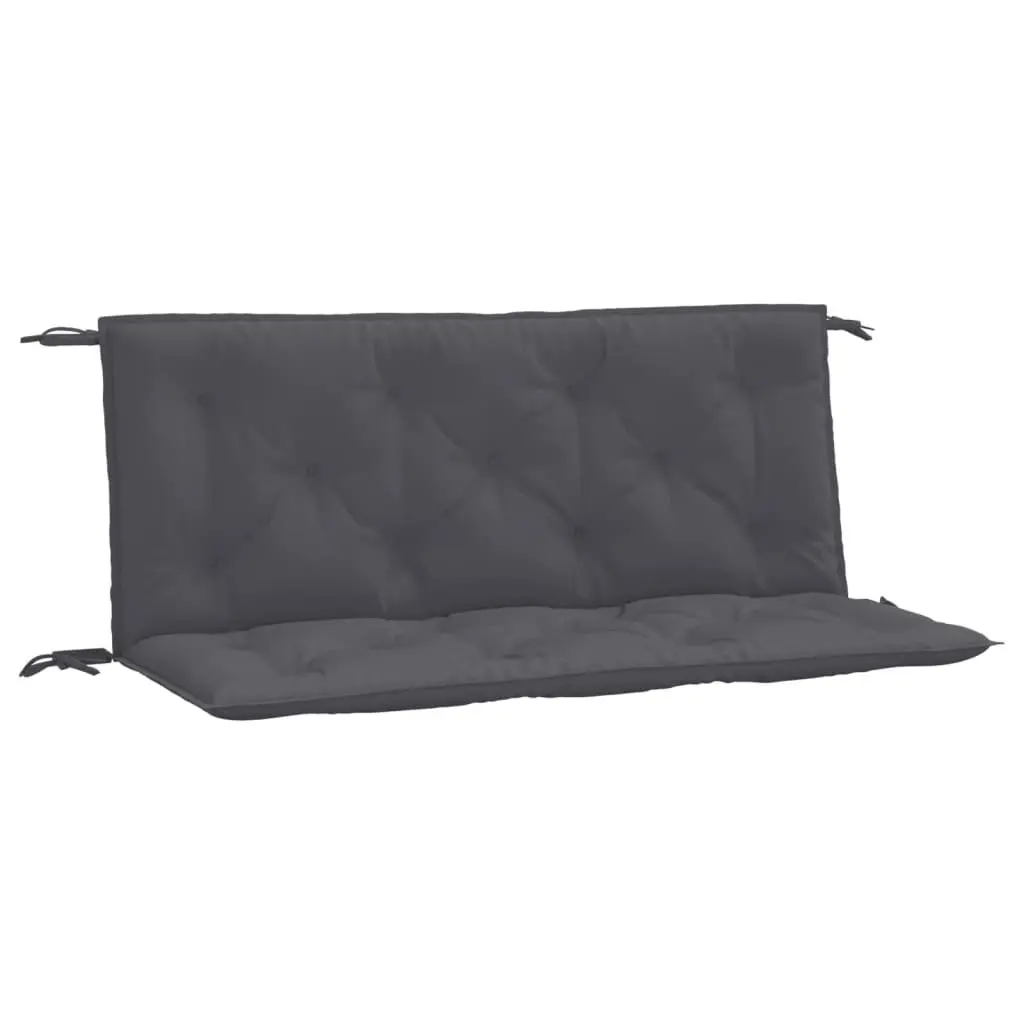 Garden Bench Cushions Outdoor Use 120 x 50 x 7 cm 2pcs Oxford Fabric Anthracite