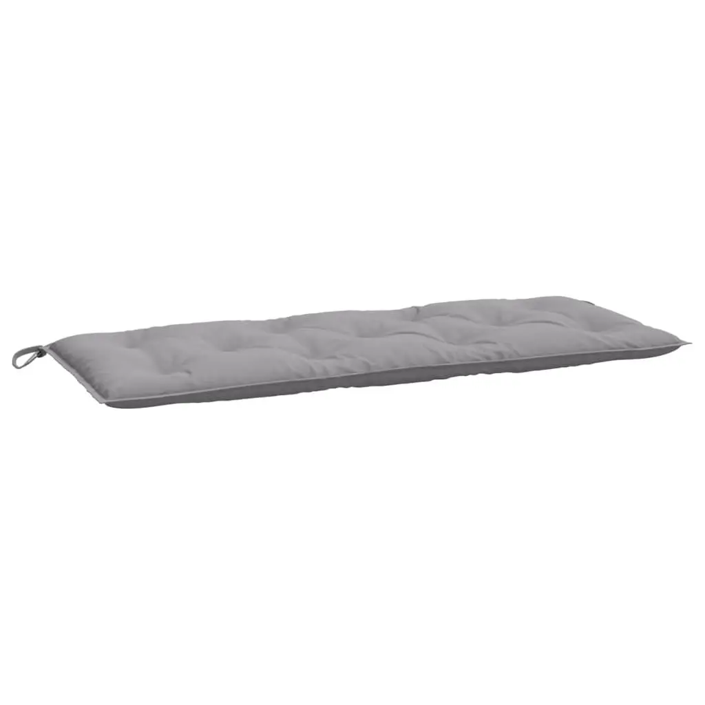 Garden Bench Cushions 2pc Set Outdoor Patio Seating Pad Grey 120x50x7cm