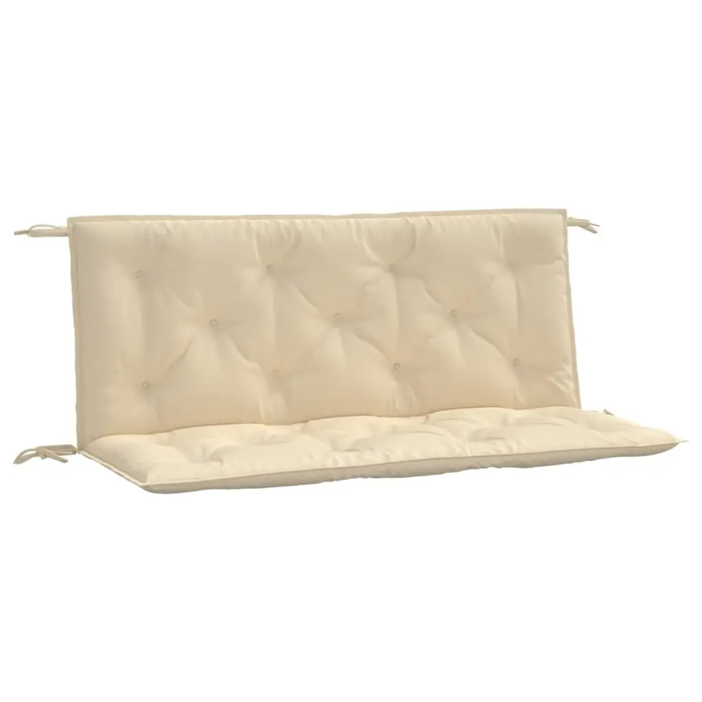 Garden Bench Cushions Outdoor Patio 120x50x7 cm Beige 2 Piece Oxford Fabric