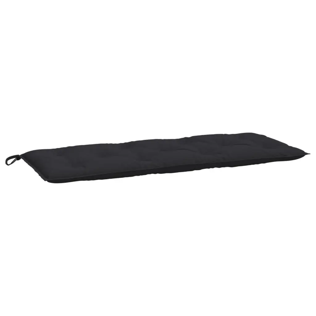 Garden Bench Cushions Outdoor Patio Seating Pad 120 x 50 x 7 cm Black 2 Piece Set Oxford Fabric