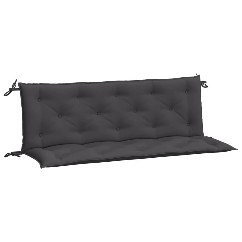 Garden Bench Cushions, Anthracite 2-Piece Set
