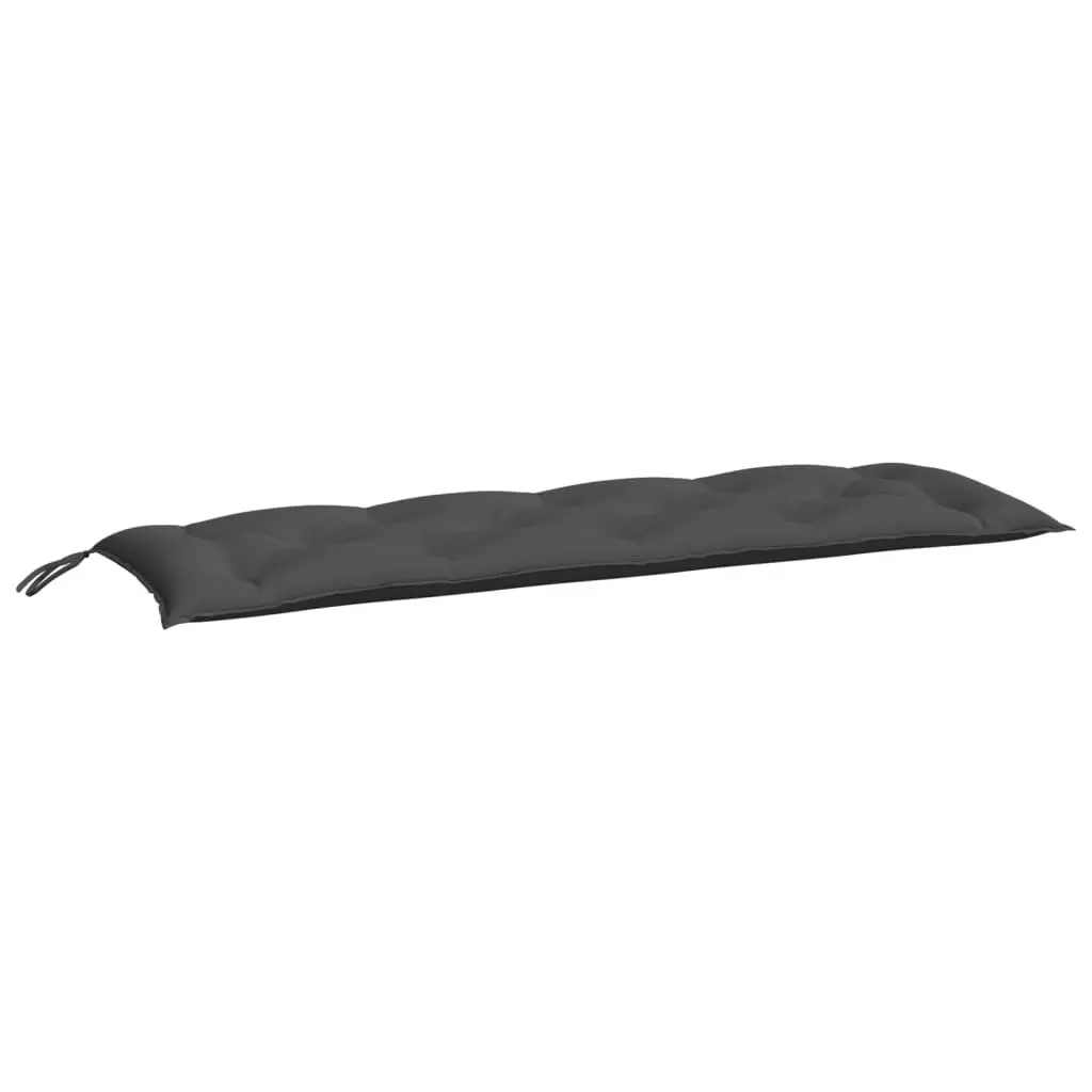 Garden Bench Cushions, Anthracite 2-Piece Set