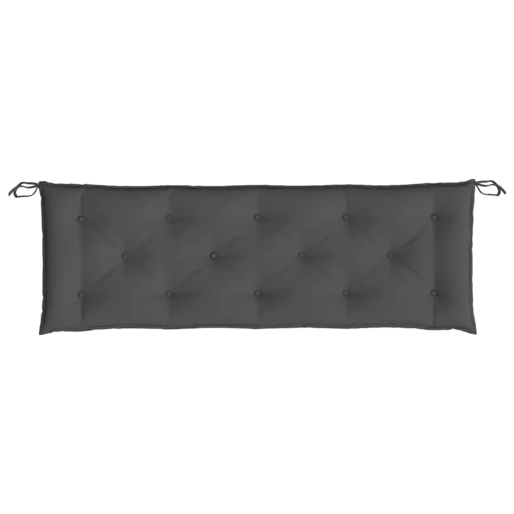 Garden Bench Cushions, Anthracite 2-Piece Set