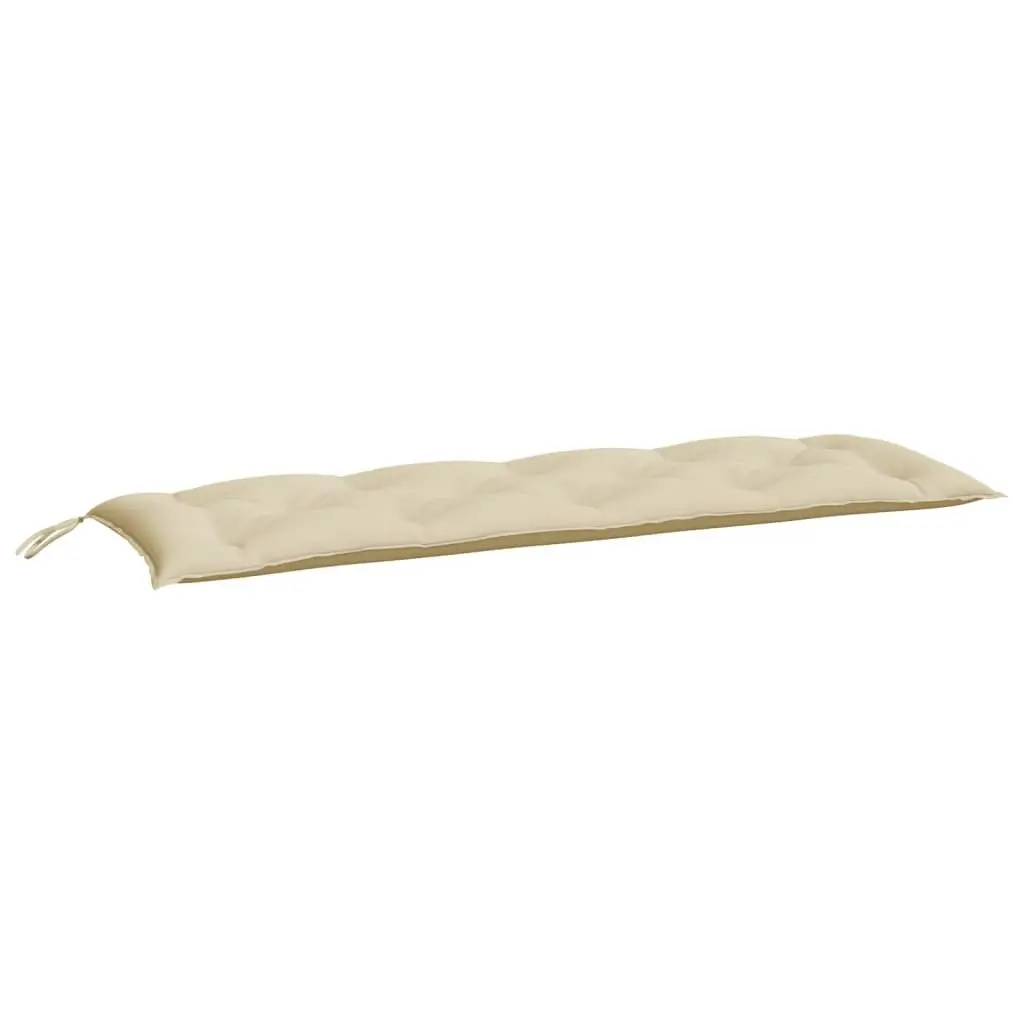 Garden Bench Cushions Outdoor Patio Seating Pad 150 x 50 x 7 cm 2 Pieces Beige