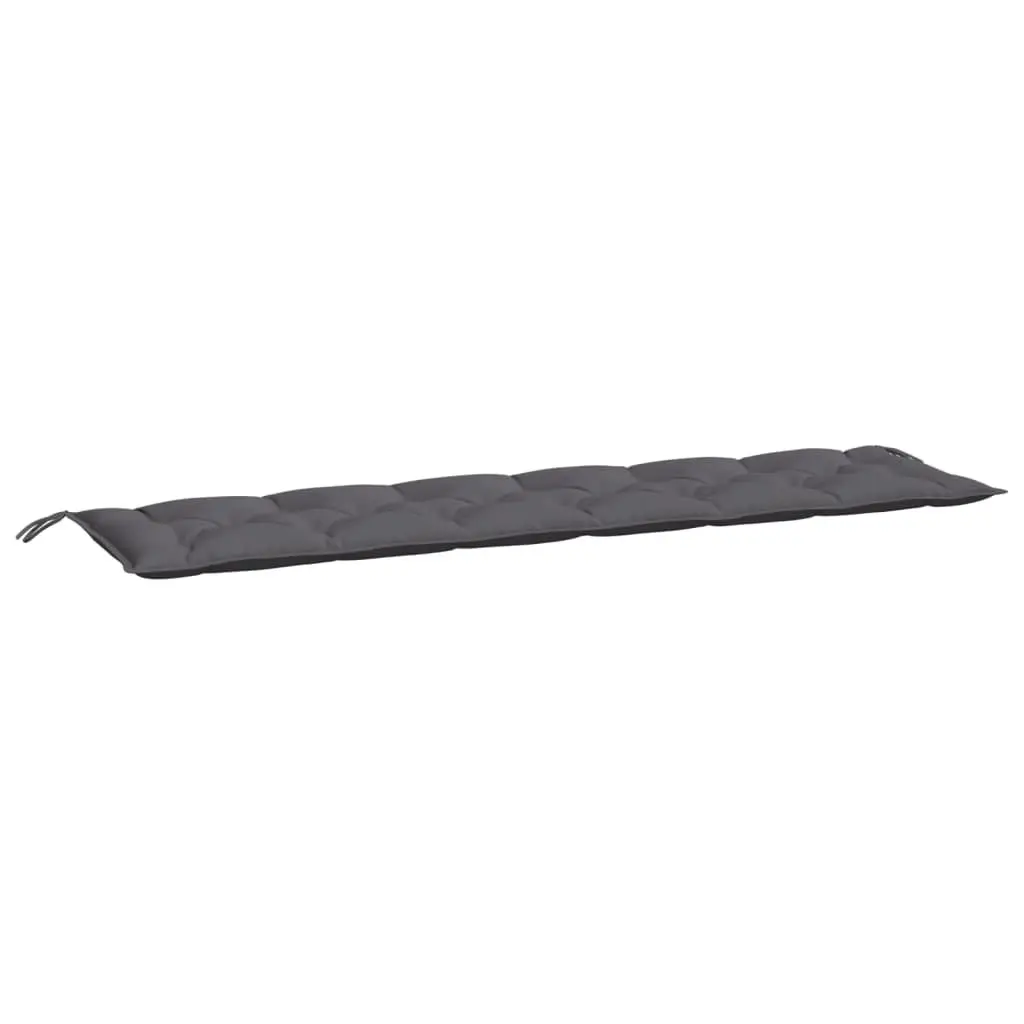 Garden Bench Cushions Outdoor Use 200 x 50 x 7 cm Anthracite 2 Piece