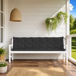 Specifications for Garden Bench Cushions 2pcs Black 200x50x7cm