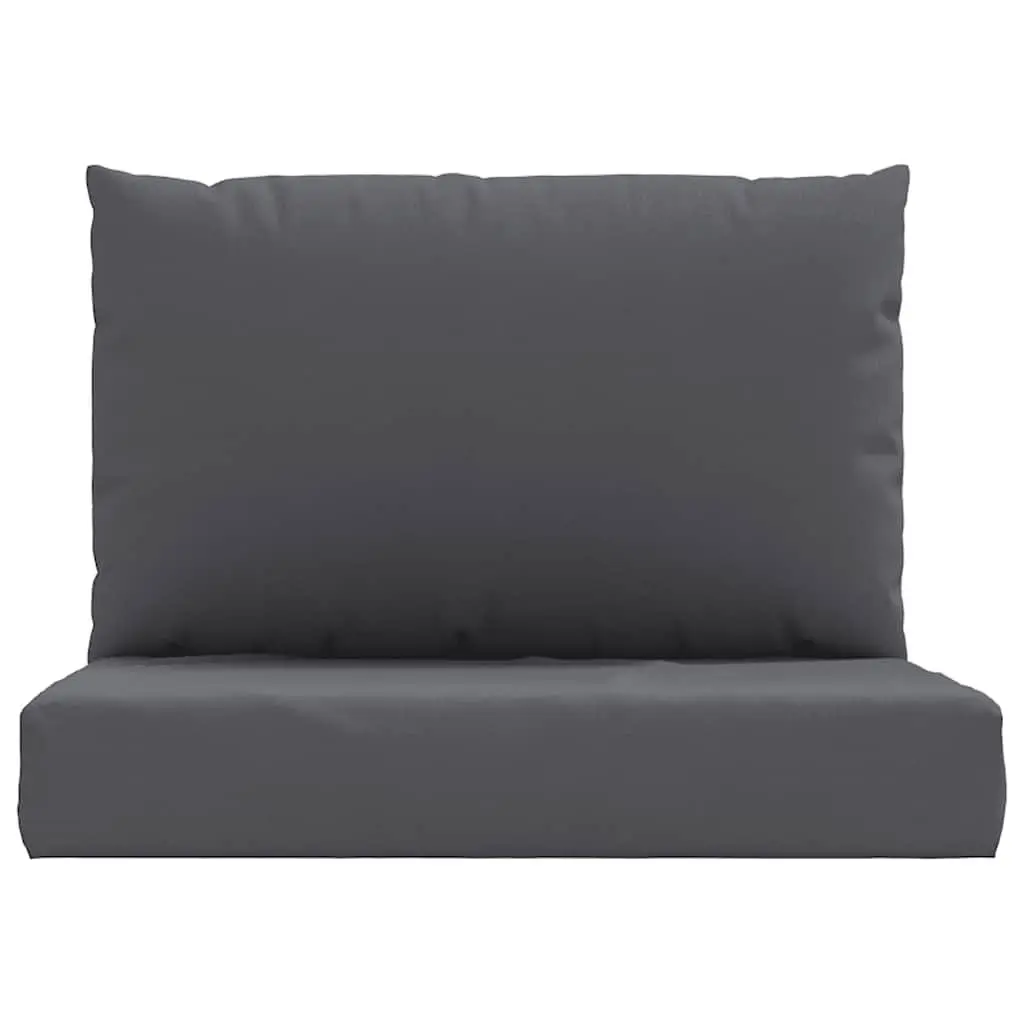 Outdoor Garden Sofa Seat Pad 2pc Anthracite Oxford Fabric Pallet Cushions
