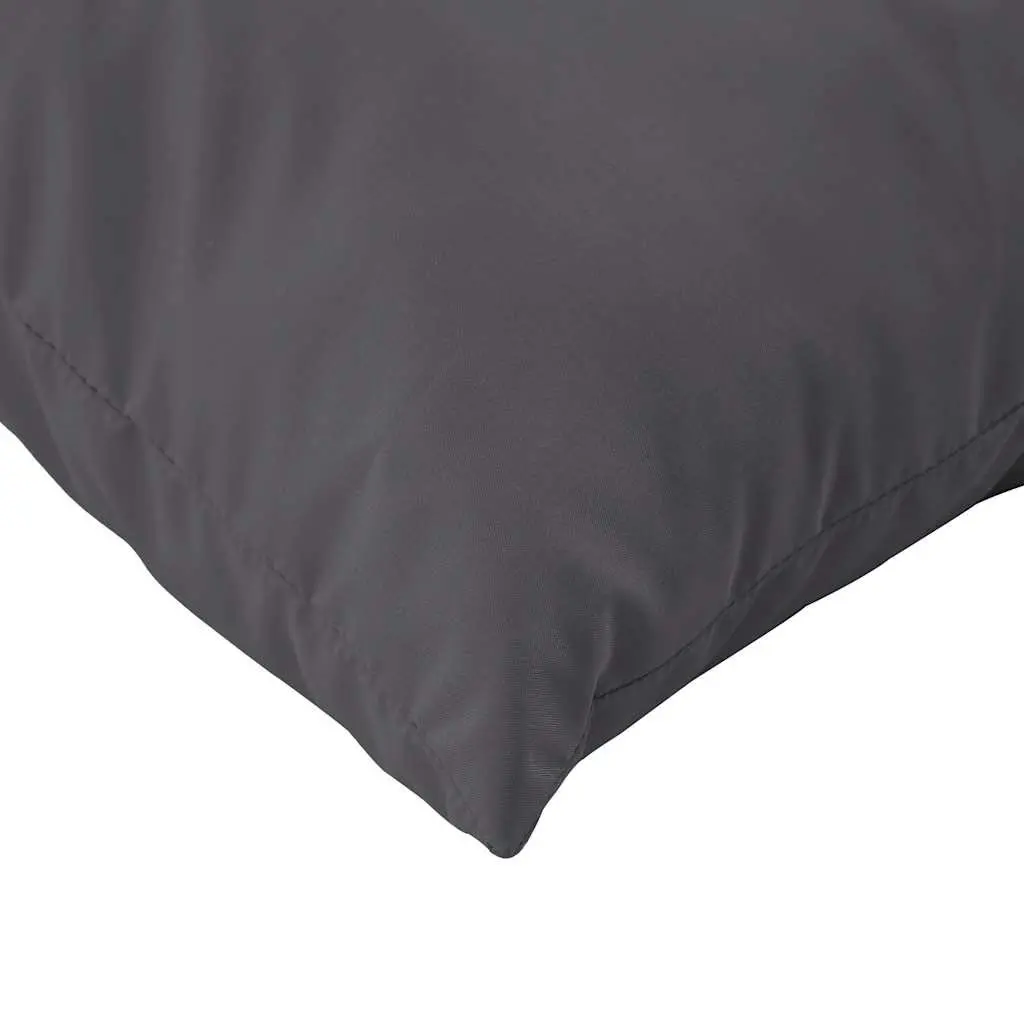 Outdoor Garden Sofa Seat Pad 2pc Anthracite Oxford Fabric Pallet Cushions