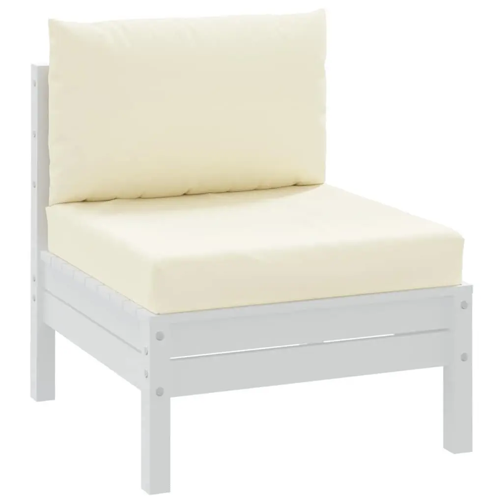 Oxford Fabric Cream Pallet Cushions for Outdoor Garden Sofa Seat Pad 2 Pieces
