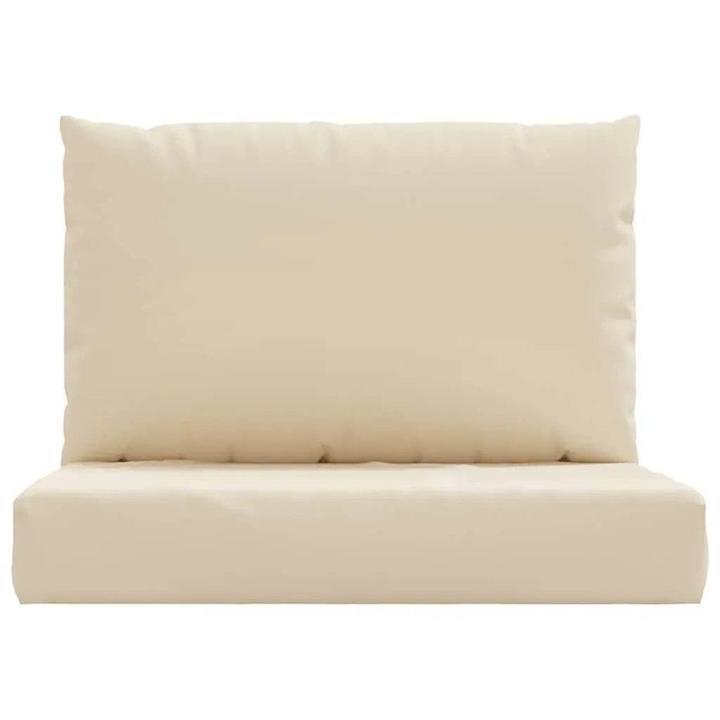 Outdoor Sofa Seat Pad Cushions 2 Pieces Beige Oxford Fabric