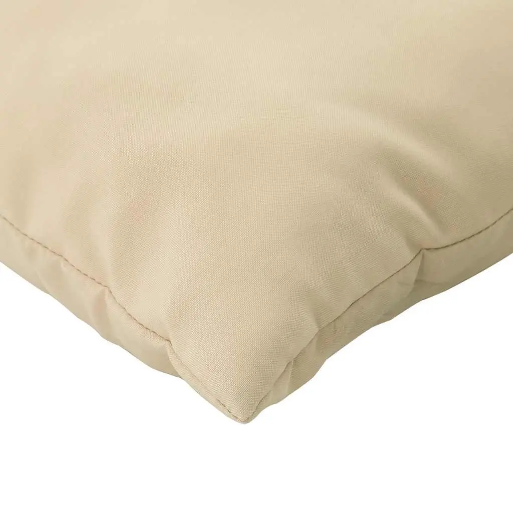Outdoor Sofa Seat Pad Cushions 2 Pieces Beige Oxford Fabric