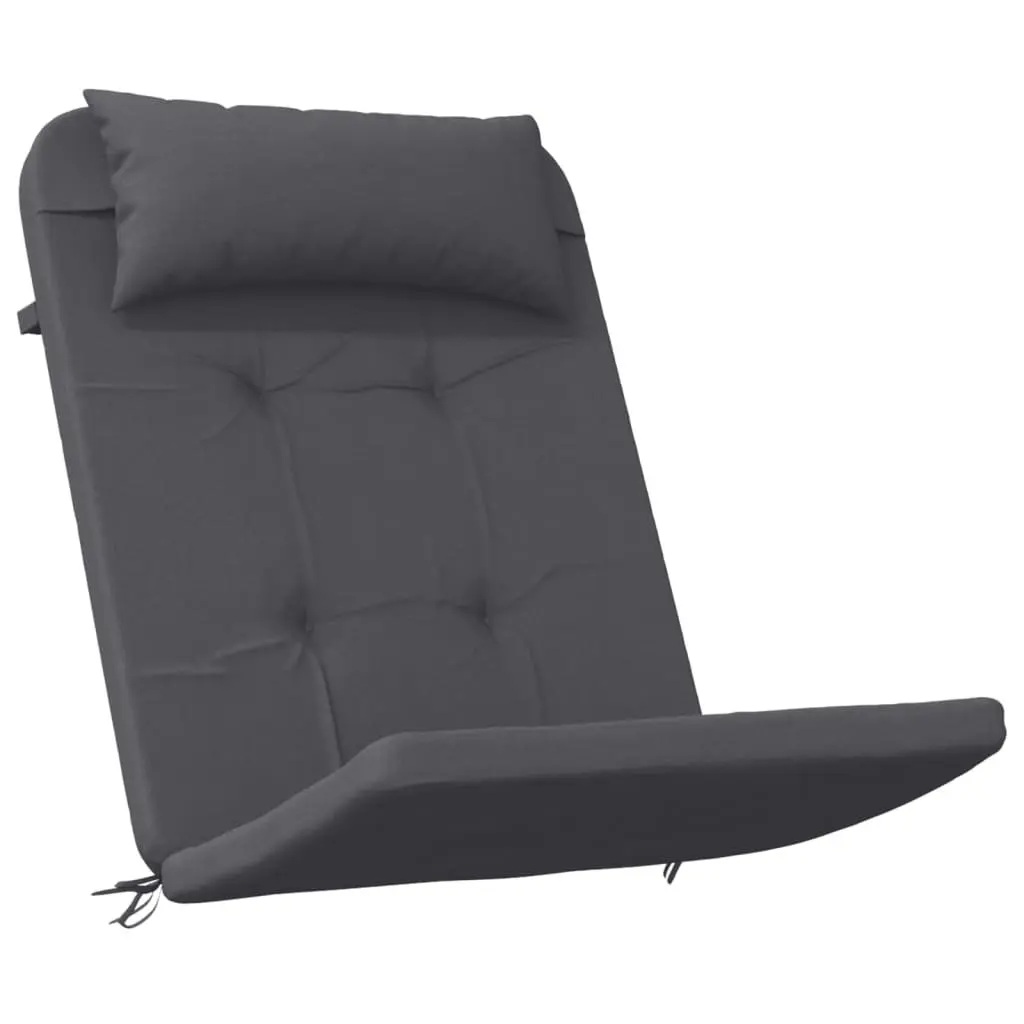 Adirondack Chair Cushions Outdoor Garden Patio 2 Piece Anthracite Oxford Fabric