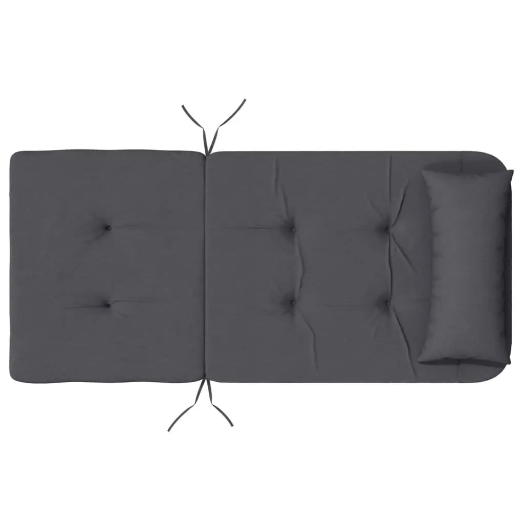 Adirondack Chair Cushions Outdoor Garden Patio 2 Piece Anthracite Oxford Fabric