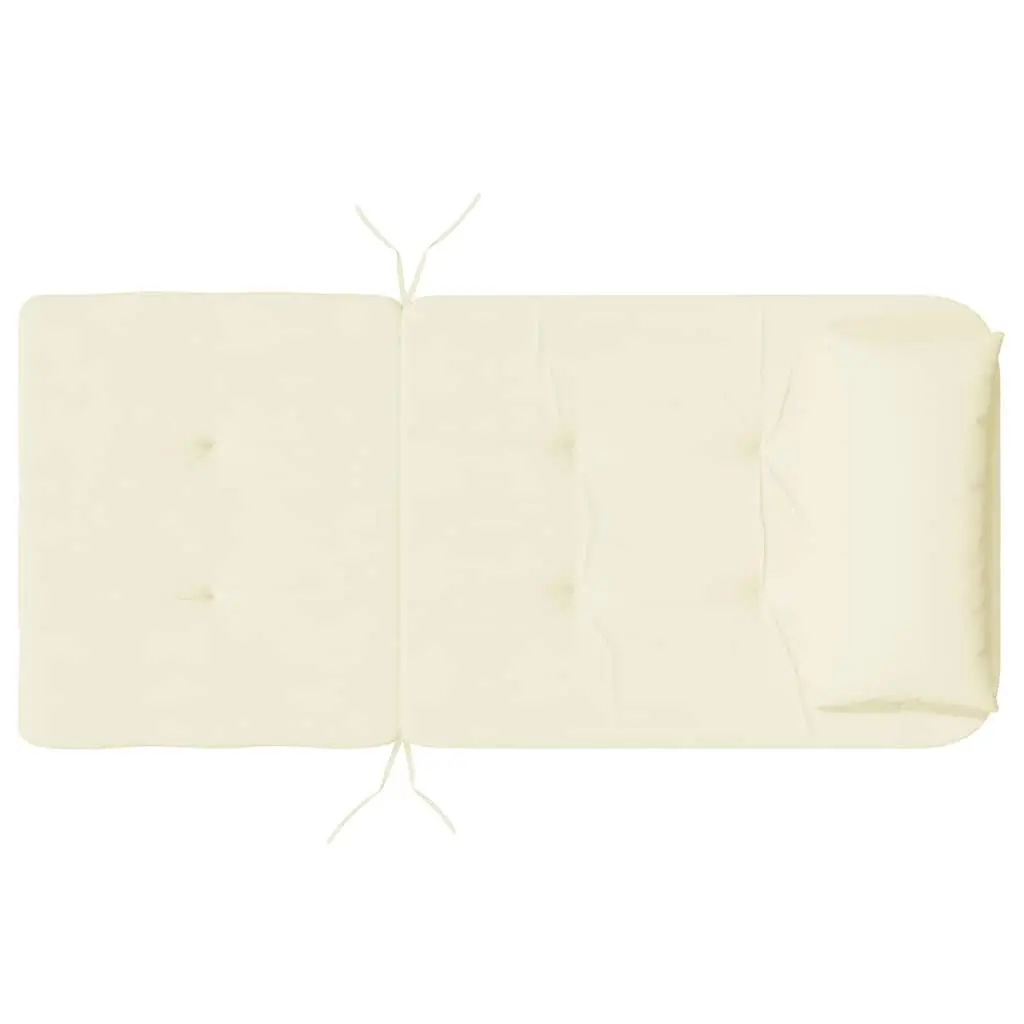 Adirondack Chair Cushions Outdoor Garden Patio 2 Piece Cream Oxford Fabric