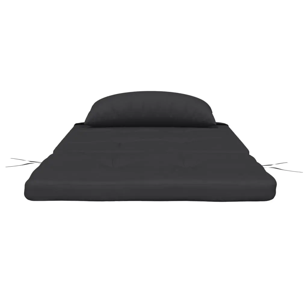 Adirondack Chair Cushions Outdoor Use 2 Pieces Black Oxford Fabric Seat Pad