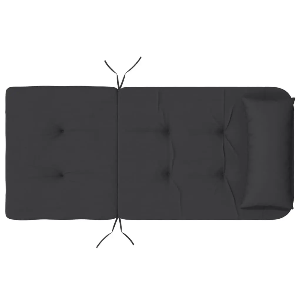 Adirondack Chair Cushions Outdoor Use 2 Pieces Black Oxford Fabric Seat Pad