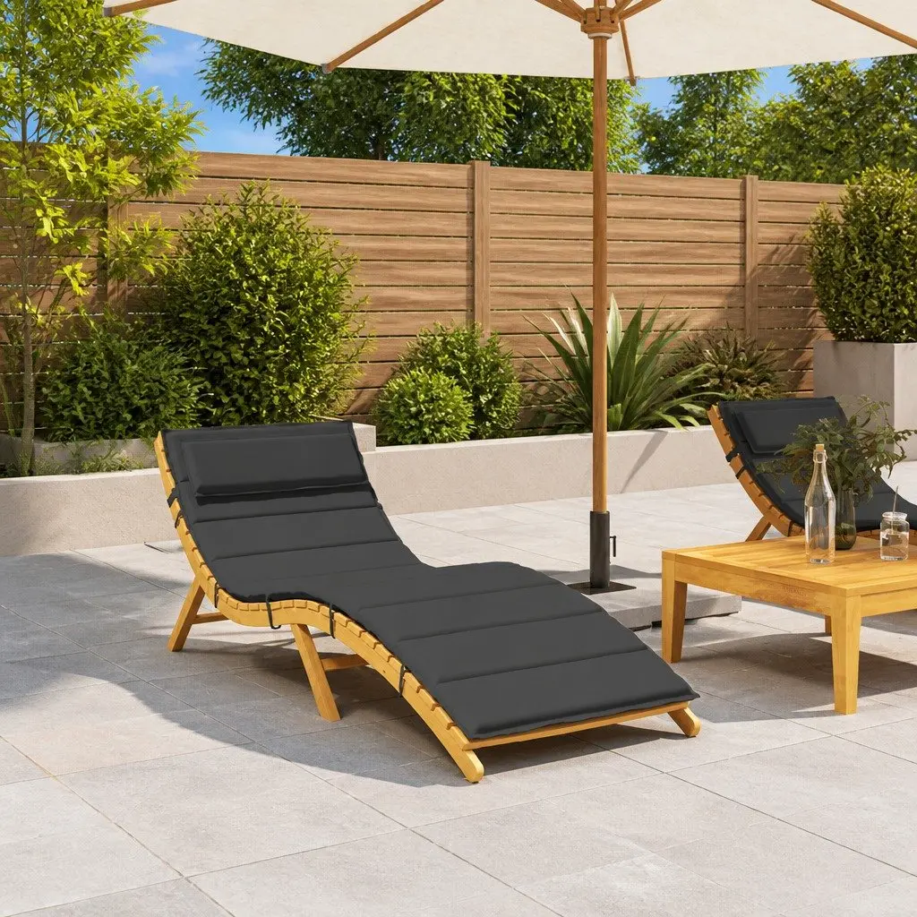 Sun Lounger Cushion Outdoor Garden Patio Chair Seat Pad 180x60x4cm