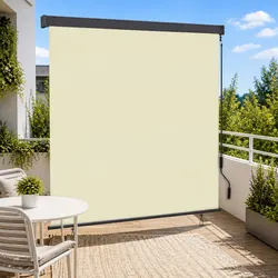Cream Outdoor Roller Blind - Specs: 180 x 250 cm UV Protection