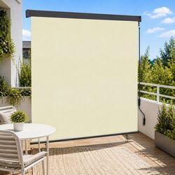Cream Outdoor Roller Blind - Specs: 180 x 250 cm UV Protection