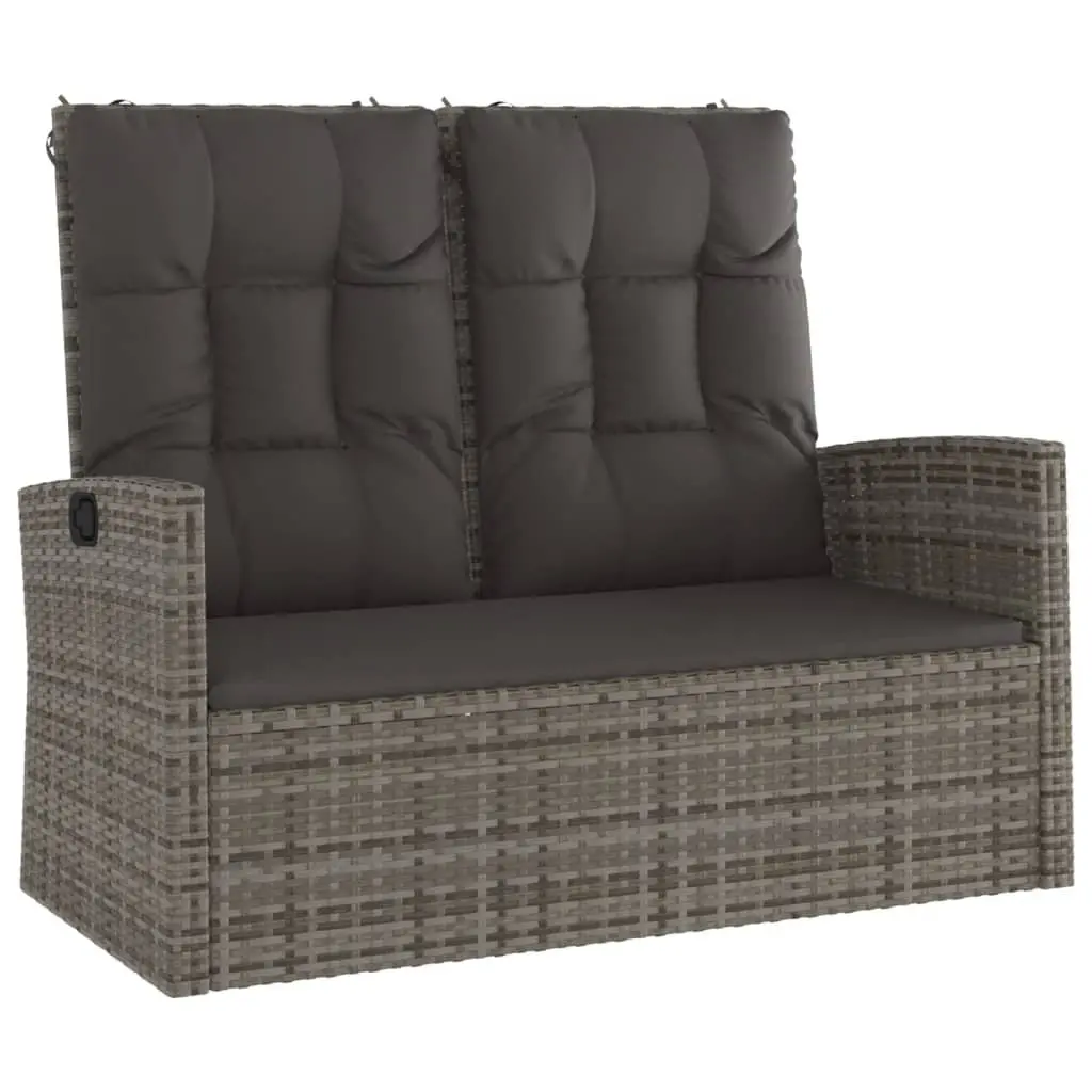 4 Piece Garden Lounge Set Outdoor Furniture Grey PE Rattan Patio