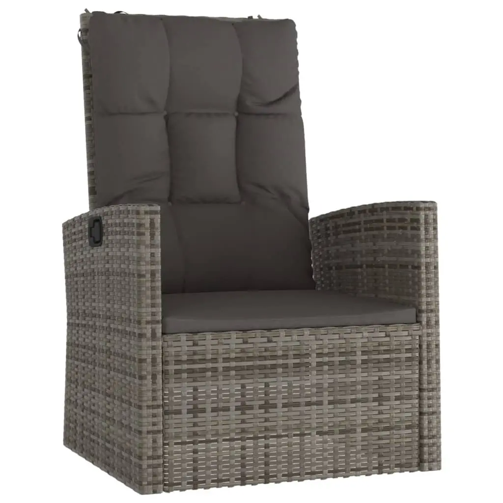4 Piece Garden Lounge Set Outdoor Furniture Grey PE Rattan Patio