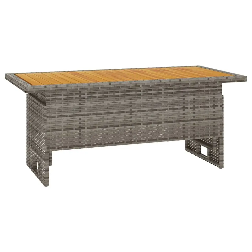 4 Piece Garden Lounge Set Outdoor Furniture Grey PE Rattan Patio
