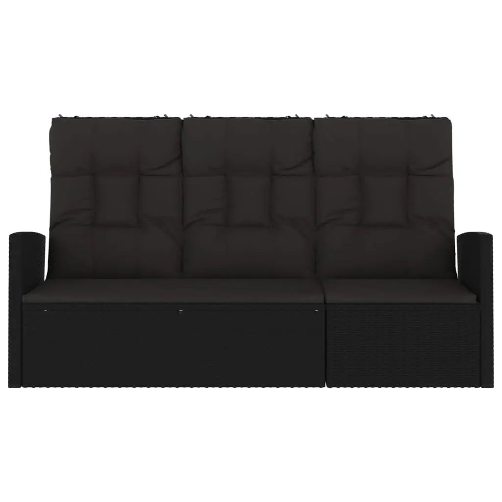 Reclining Garden Bench for Outdoor Use 173cm with Cushions
