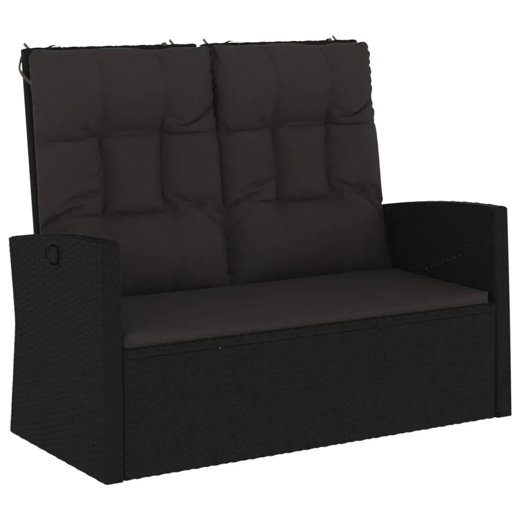 Reclining Garden Bench with Cushions