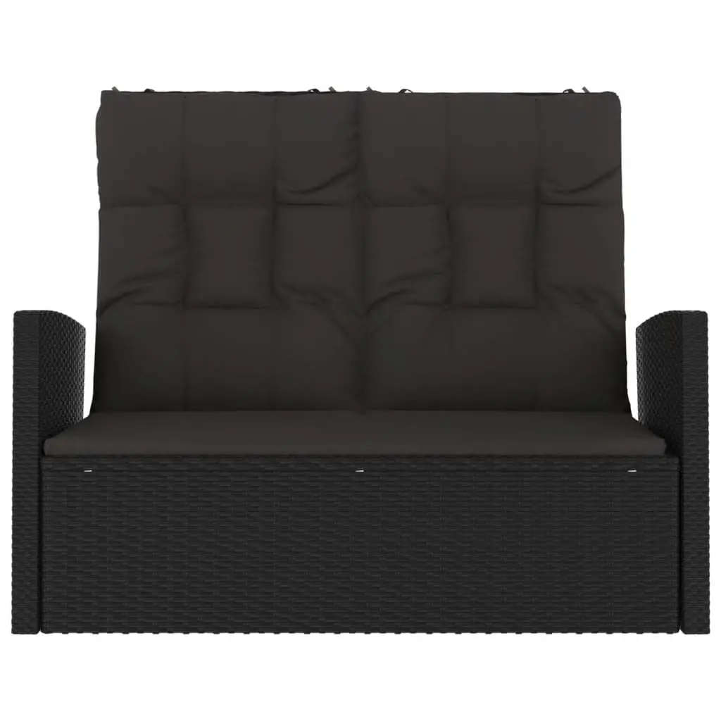 Reclining Garden Bench with Cushions