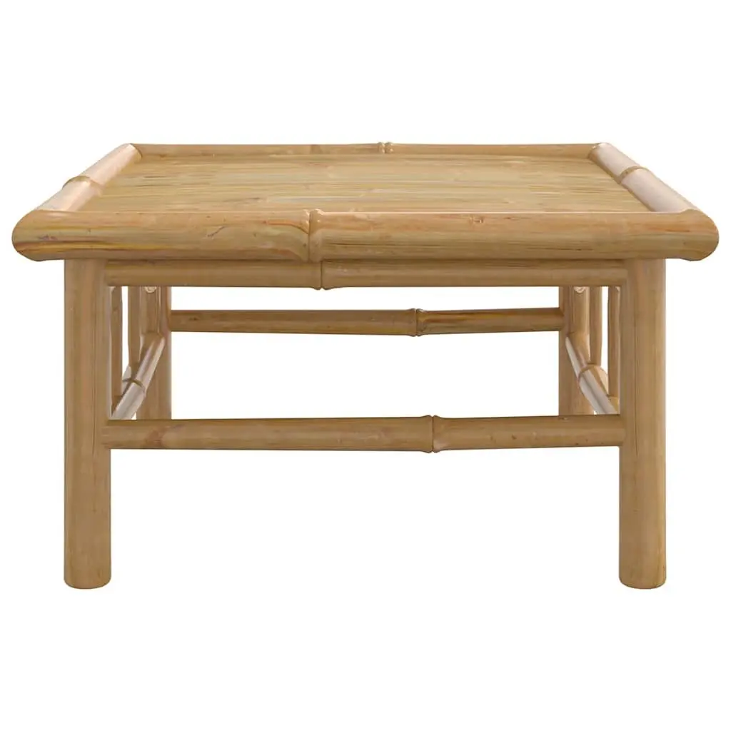 Brown Bamboo Garden Table with Assembly Manual 65x55x30cm