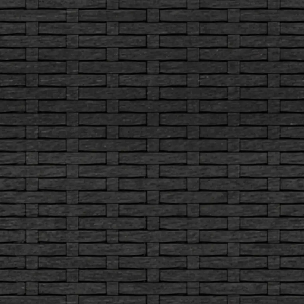 Black Garden Middle Sofas with Cushions
