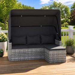 3-Seater Garden Sofa Specifications: Adjustable Roof & More