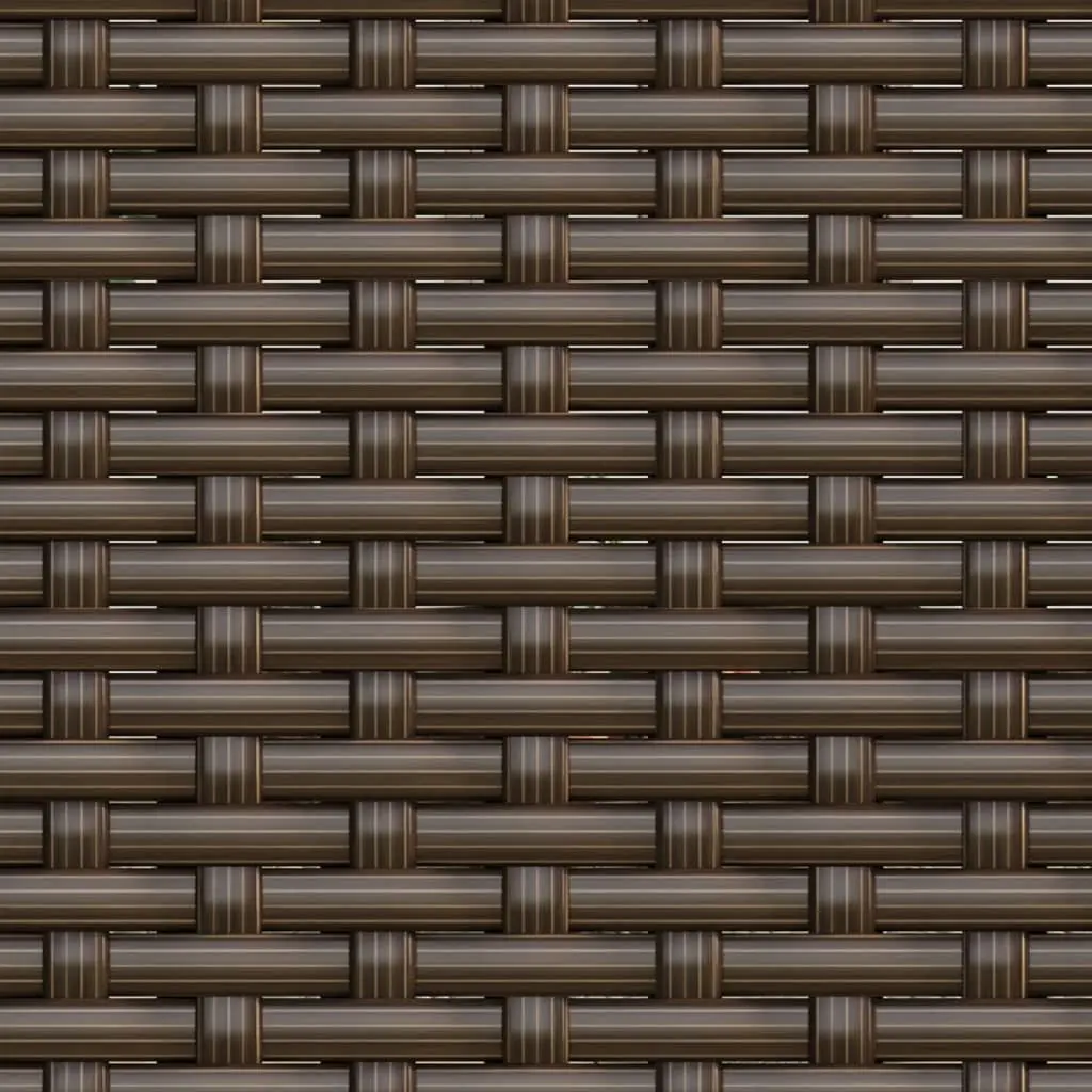 Garden Lounge Set Outdoor Furniture 2 Piece Brown Rattan