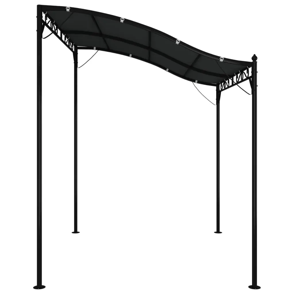 Outdoor Canopy Gazebo Tent 2x2.3m Garden Anthracite Waterproof Steel Frame