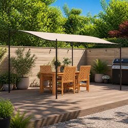Garden Canopy Tent Dimensions 4x3m, Cream Fabric Party Shelter
