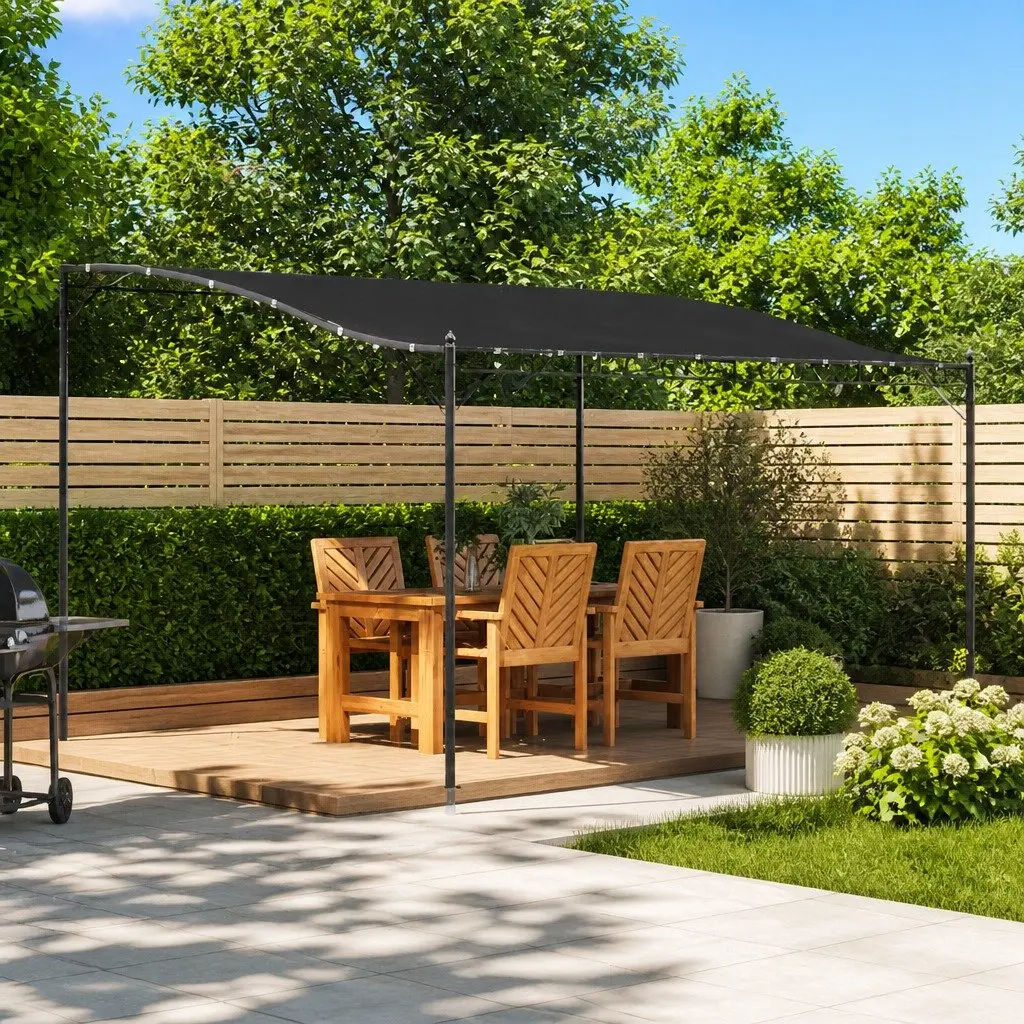 Garden Gazebo Canopy 4x3 m Outdoor Anthracite Steel Frame
