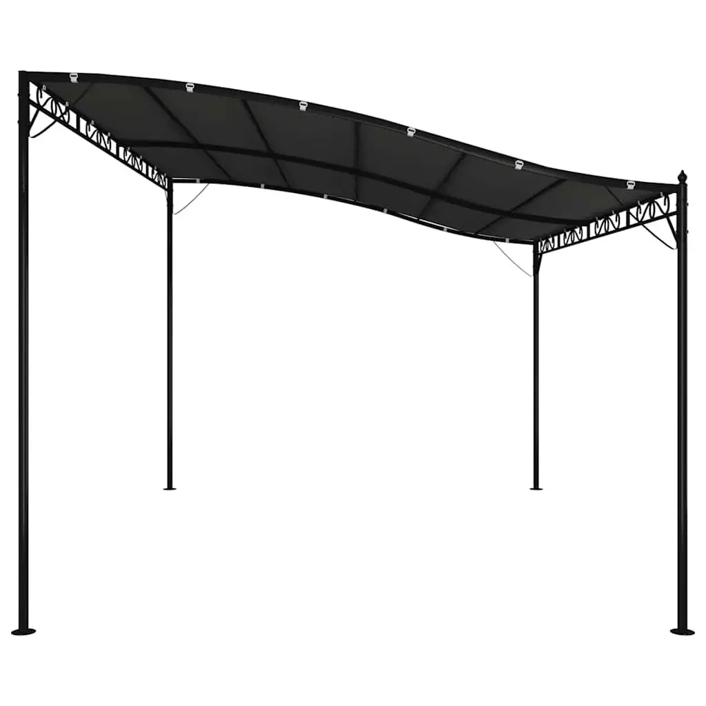 Garden Gazebo Canopy 4x3 m Outdoor Anthracite Steel Frame