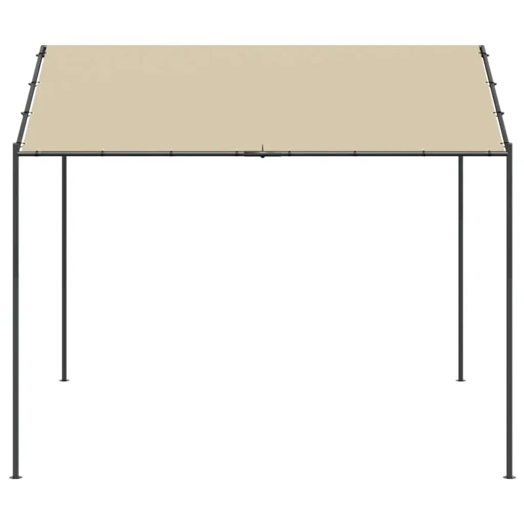 Canopy Tent 4x4m Beige Outdoor Garden Gazebo Patio Shelter Steel Frame Event