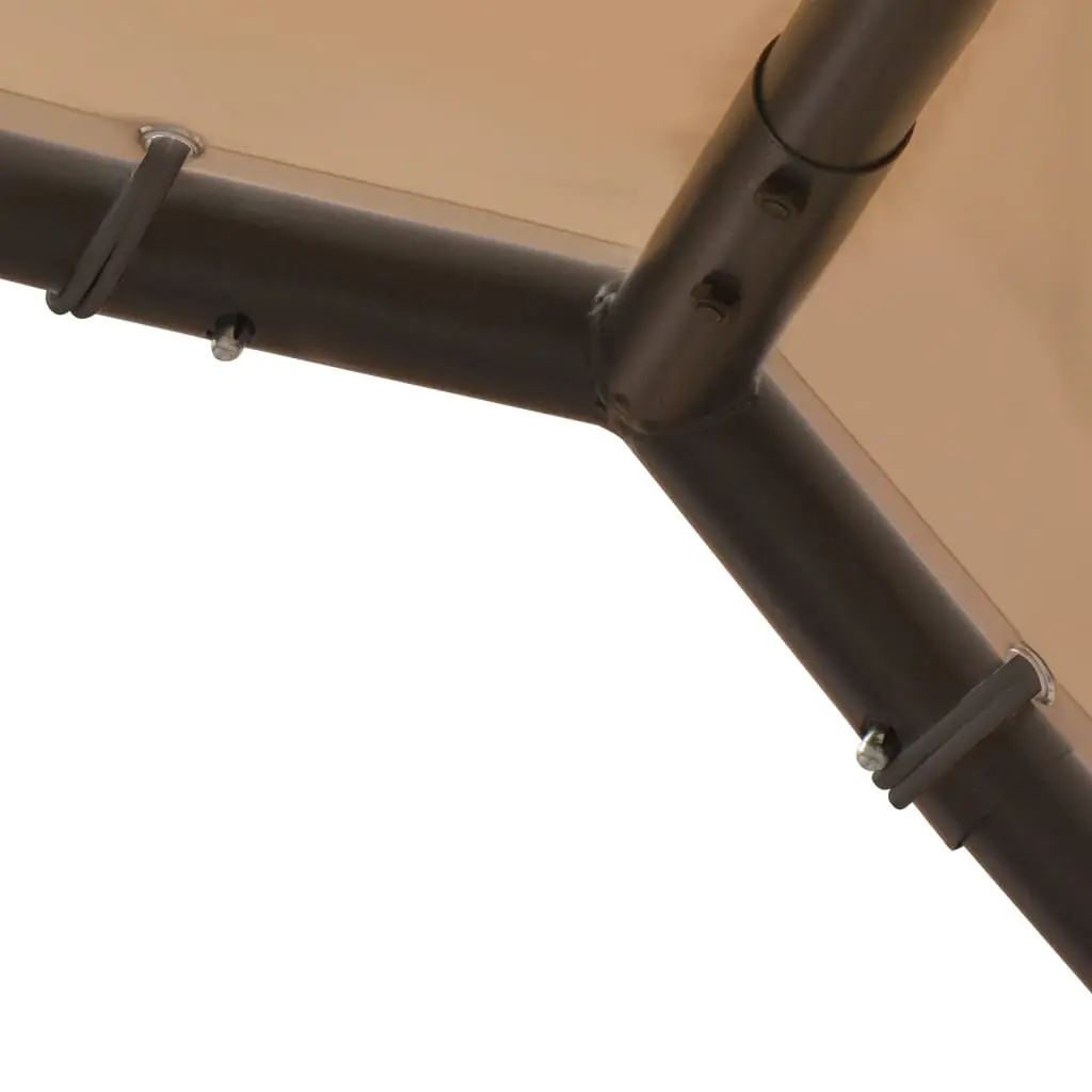 Canopy Tent 4x4m Beige Outdoor Garden Gazebo Patio Shelter Steel Frame Event