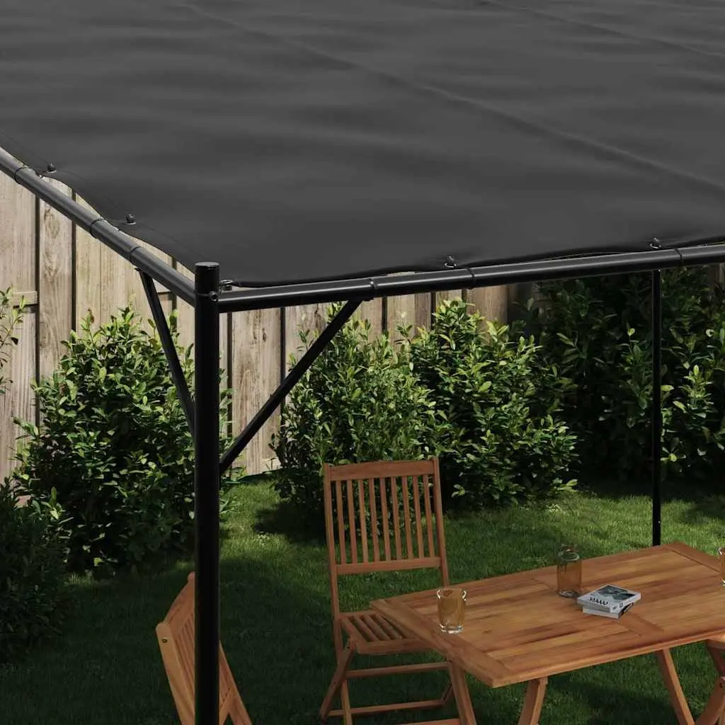 Gazebo Outdoor 4x4 m Water-Resistant Polyester Steel Frame