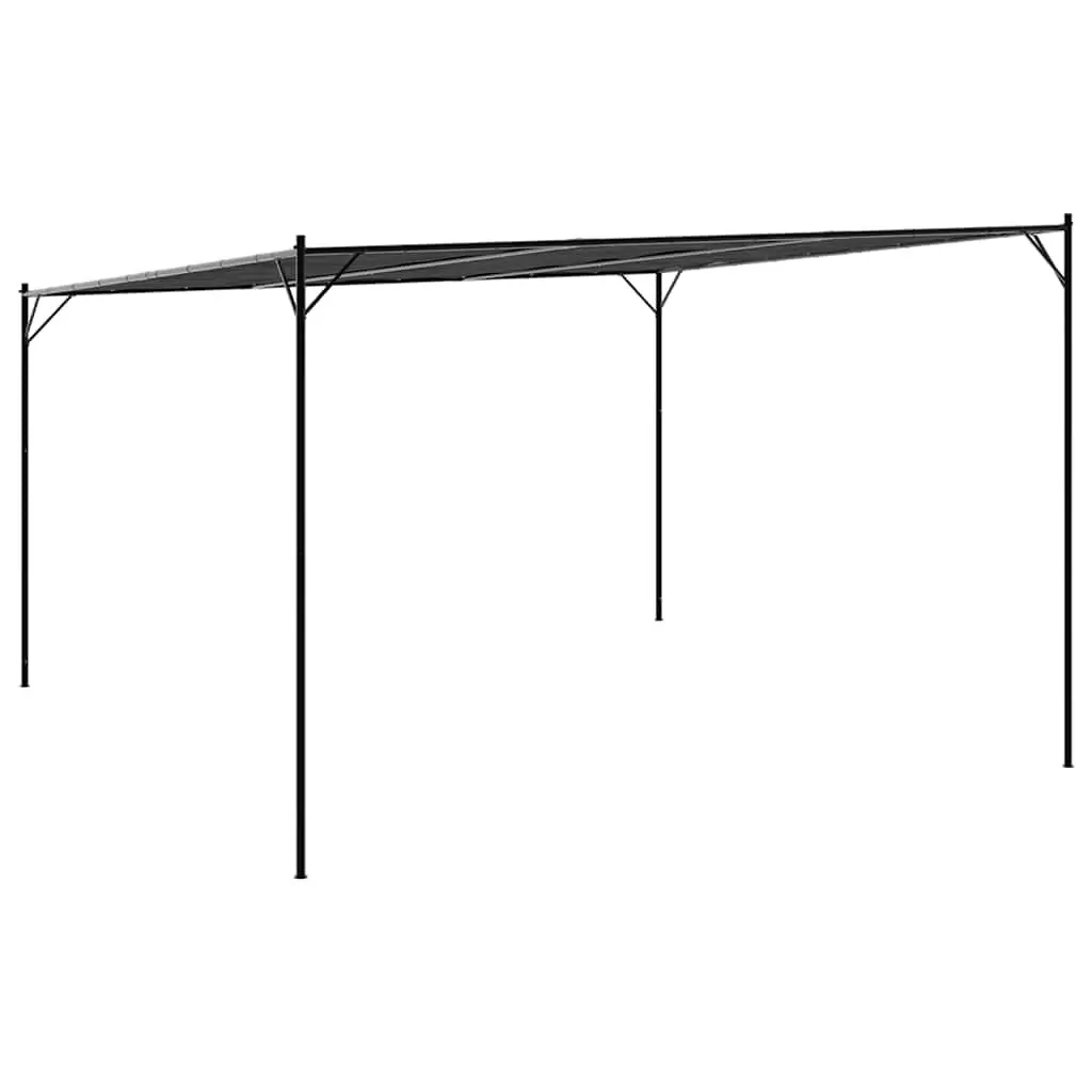 Gazebo Outdoor 4x4 m Water-Resistant Polyester Steel Frame