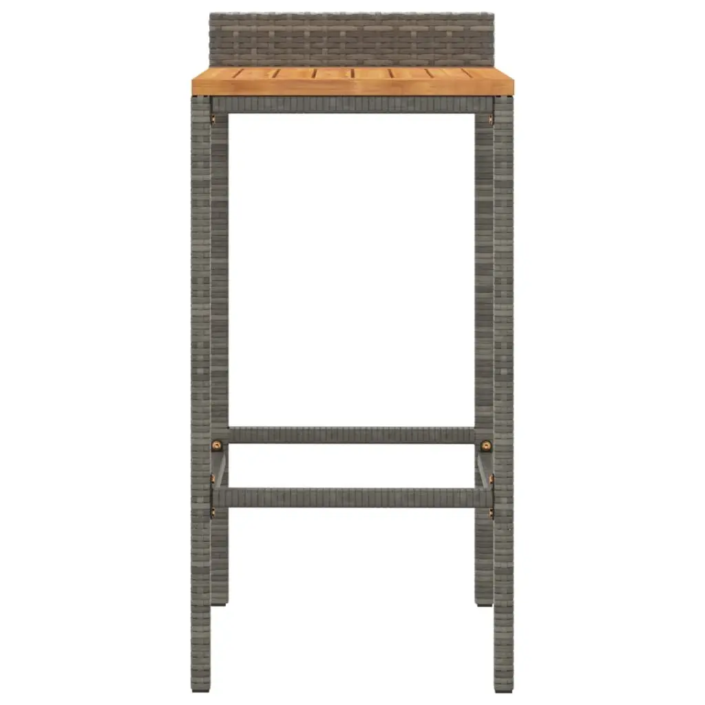 Grey Bar Stools 2 pcs Set